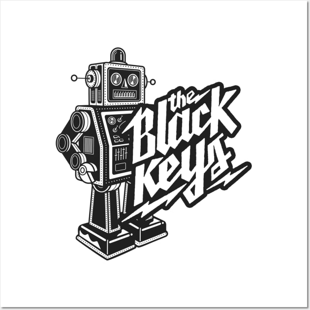 The Black Keys Retro Rockin' Robot Wall Art by Recondo76